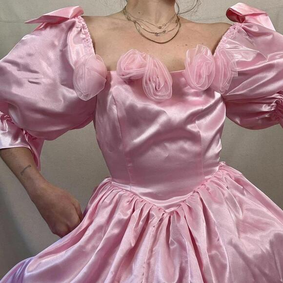 Vintage 80s Princess Gown - Picture 3 of 8